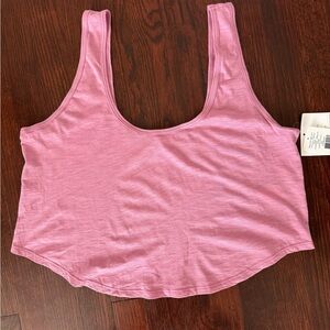 Beyond Yoga Heather Pink Top